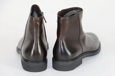 Pre-owned Hugo Boss Chelsea Boots, Mod. Firstclass_zipb_grwm, Size 42 / Uk 8 / Us 9 In Brown