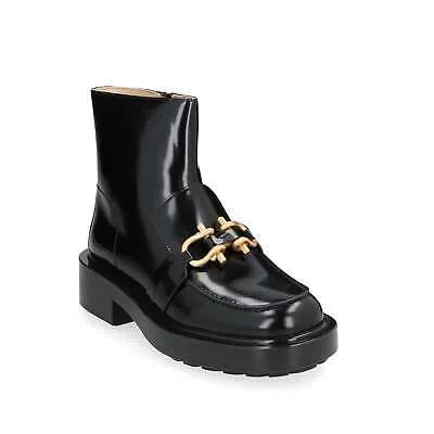 Pre-owned Bottega Veneta Monsieur Ankle Boots In Black