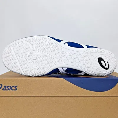 Pre-owned Asics Wrestling Shoes 1083a001 White Navy/white(navy) Ex-eo(twr900) Successor In White Navy,white(navy)
