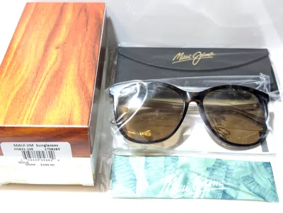 Pre-owned Maui Jim Isola Tortoise Tan Arms / Hcl Bronze Polarized Sunglasses Mj821-10e