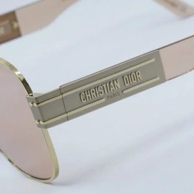 Pre-owned Dior Signature A3u B0l0 Gold / Pink 61-13-140 Sunglasses