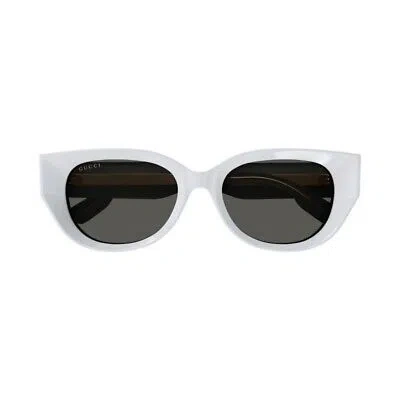 Pre-owned Gucci Gg1532sa-003-54 Grey Sunglasses In Gray