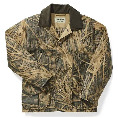 Pre-owned Filson Shelter Waterfowl Upland Coat Shadow Grass In Shdwgrs