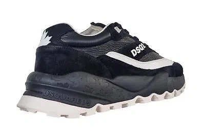 Pre-owned Dsquared2 Men's Shoes Sneakers Free M063 Black And White