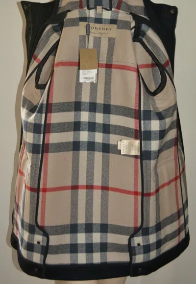 Pre-owned Burberry Womens Check Hooded Duffle Coat Jacket Us 10 Eu 44 In Black