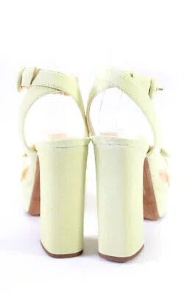 Pre-owned Alexandre Birman Womens 120mm Clarita Curve Sandals - Daisy Size 36.5