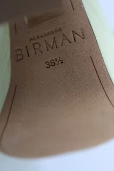 Pre-owned Alexandre Birman Womens 120mm Clarita Curve Sandals - Daisy Size 36.5