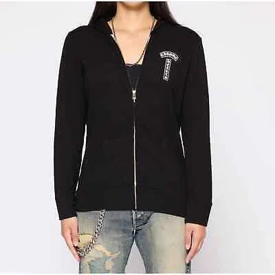 Pre-owned Chrome Hearts Midnight Snack Zip-up Sweatshirt In Black