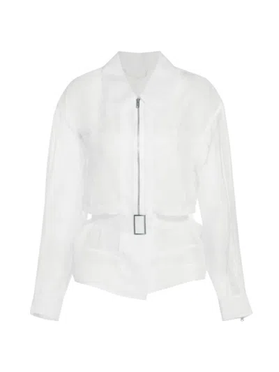 Shop 3.1 Phillip Lim / フィリップ リム Women's Cotton Organza Utility Jacket In Ivory