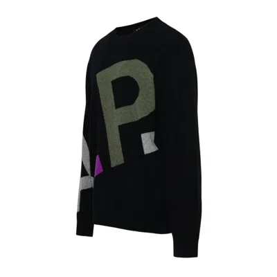 Shop Apc A.p.c. Pure Black Wool Sweater