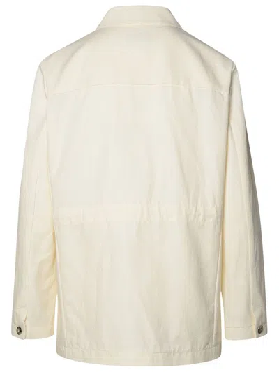 Shop Apc A.p.c. White Cotton Blend Jacket