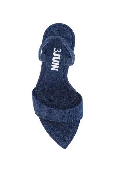 Shop 3juin 'lily' Sandals In Blue