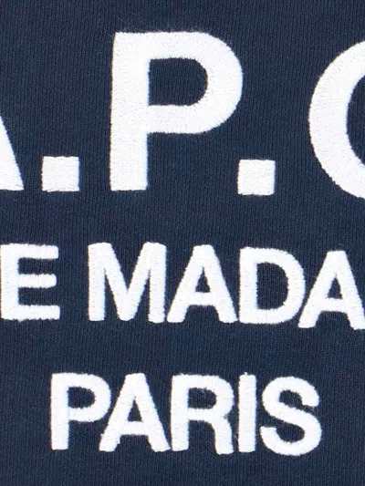Shop Apc A.p.c. Sweatshirts In Blue