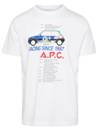 Shop Apc A.p.c. T-shirt "martin" In White