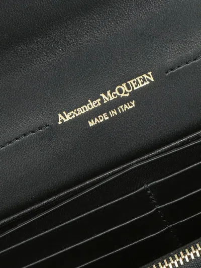 Shop Alexander Mcqueen Skull Crossbody Wallet In Black