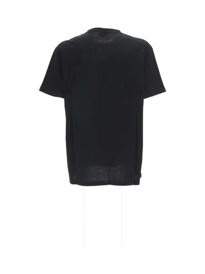 Shop Alexander Mcqueen Logo Tape T-shirt In Black