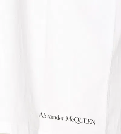 Shop Alexander Mcqueen Obscured Skull T-shirt In White