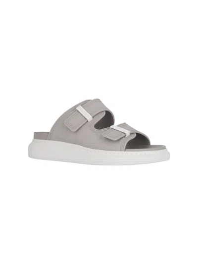 Shop Alexander Mcqueen Sandals In Grey