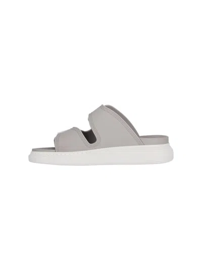 Shop Alexander Mcqueen Sandals In Grey