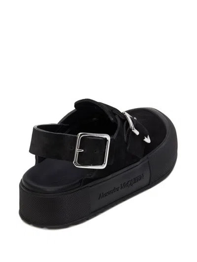 Shop Alexander Mcqueen 'mount Slick' Sandals In Black