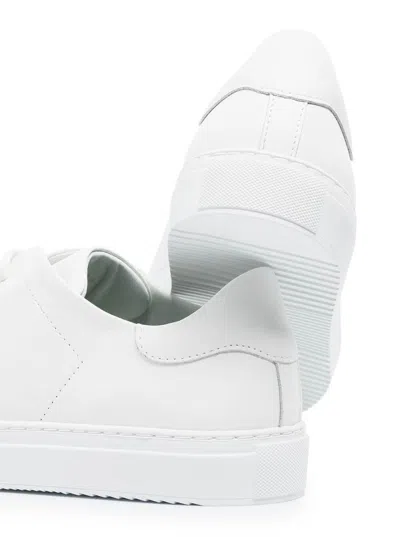 Shop Axel Arigato 'clean 90' White Sneakers With Printed Logo In Leather Woman