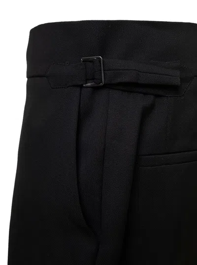 Shop Tom Ford Black Flared Trousers In Grain De Poudre  Woman