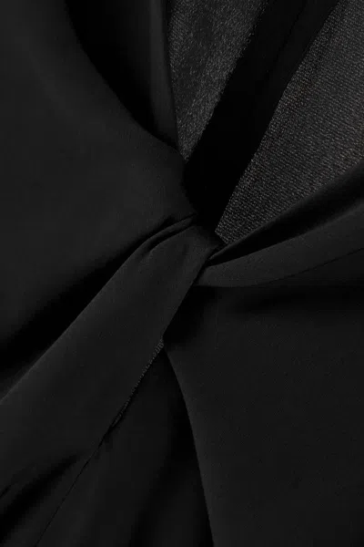 Shop Hugo Boss Boss Bidinta Silk Blouse In Black