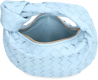 Shop Bottega Veneta Mini Jodie Leather Bag In Blue