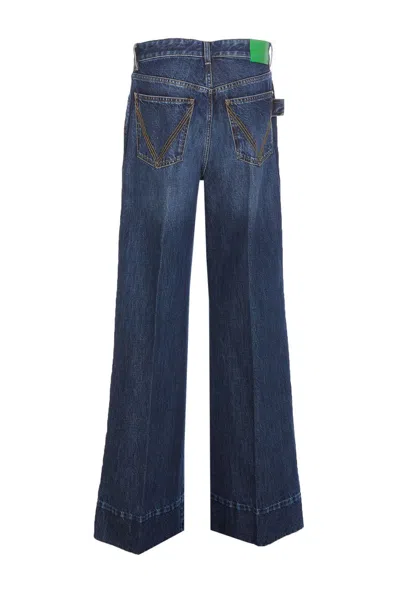 Shop Bottega Veneta Wide-leg Jeans In Denim
