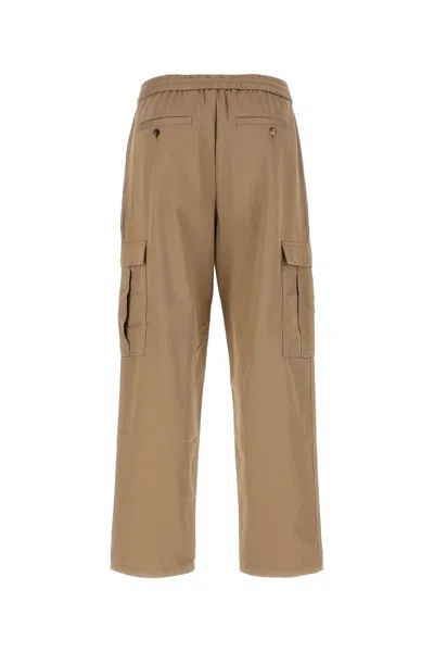 Shop Burberry Camel Trousers In Brown
