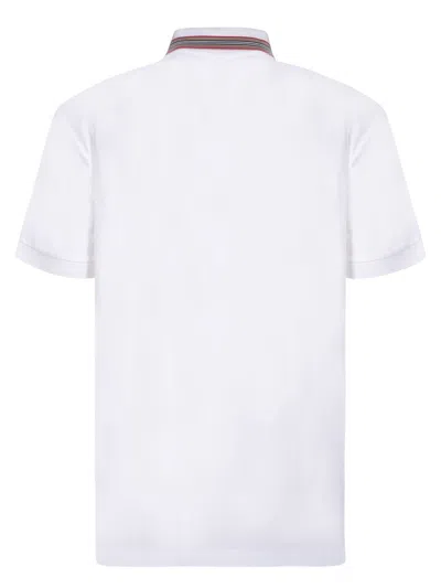 Shop Burberry Polo In White