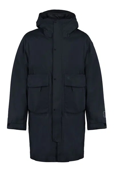 C.p. Company C.p.company Technical Fabric Parka With Internal Removable Down Jacket In Blue