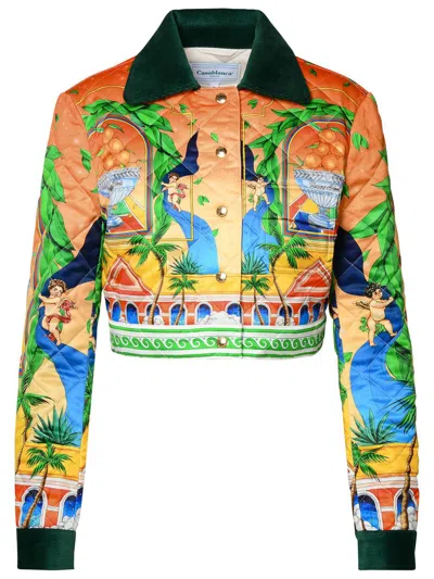 Shop Casablanca 'triomphe D'orange' Jacket In Multicolor