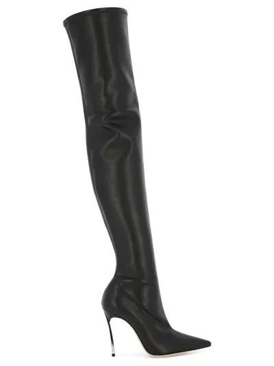 Shop Casadei "lab" Boots In Black