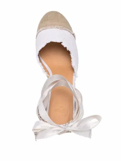 Shop Castaã±er Castañer Catalina Wedge Heel Espadrilles In White
