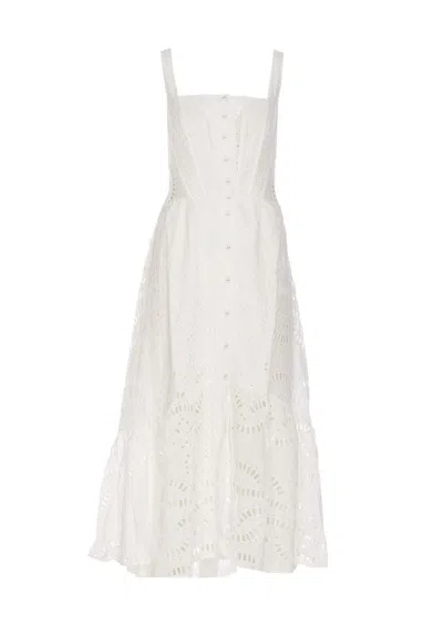 Shop Charo Ruiz "nissy" Long Dress In White