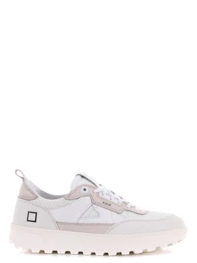 Shop Date D.a.t.e. Suede And Nylon Sneakers In White