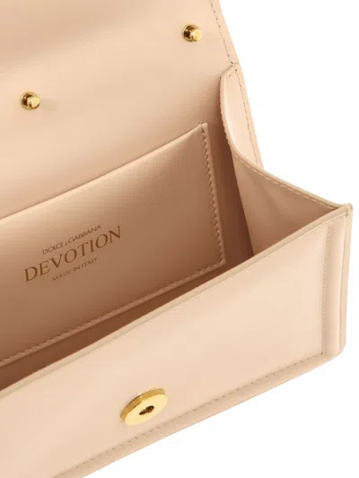 Shop Dolce & Gabbana Devotion Small Handbag In Pink