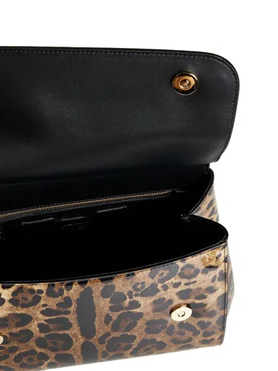 Shop Dolce & Gabbana Kim Dolce&gabbana - Sicily Leather Handbag In Animalier