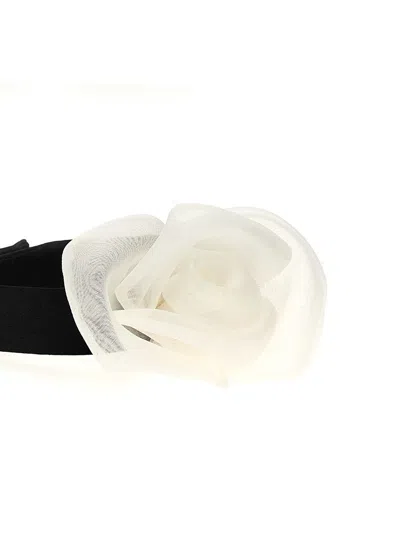 Shop Dolce & Gabbana Flower Choker In White/black