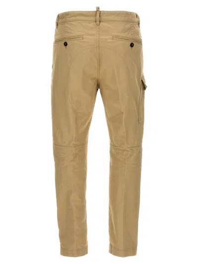 Shop Dsquared2 'sexy Cargo' Pants In Beige