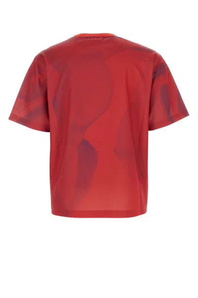 Shop Burberry T-shirts In Red