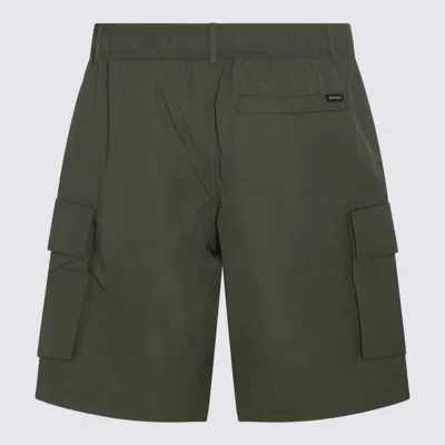 Shop Duvetica Military Green Shorts