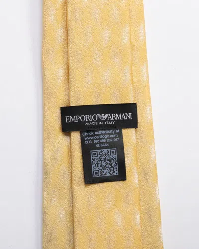 Shop Emporio Armani Necktie In Senape
