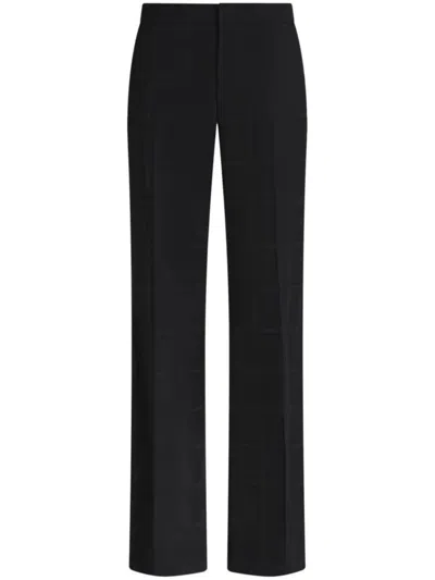 Shop Etro Flat Front Trouser Clothing In Black