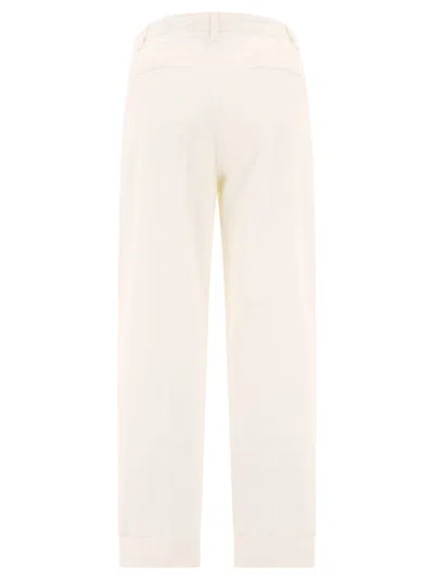 Shop Etro Cropped Chino Trousers In White