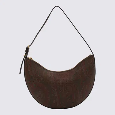 Shop Etro Multicolour Paisley Medium Hobo Shoulder Bag In Brown