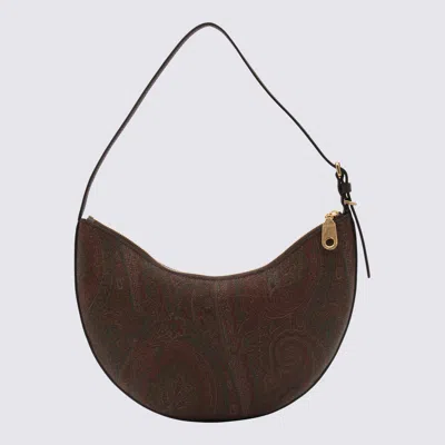 Shop Etro Multicolour Paisley Medium Hobo Shoulder Bag In Brown