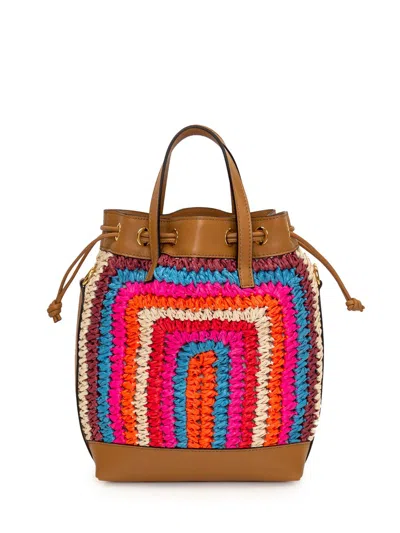 Shop Etro Bucket Bags In Multicoloured