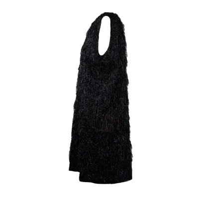 Shop Fabiana Filippi Lurex Fil Coupé Dress In Black